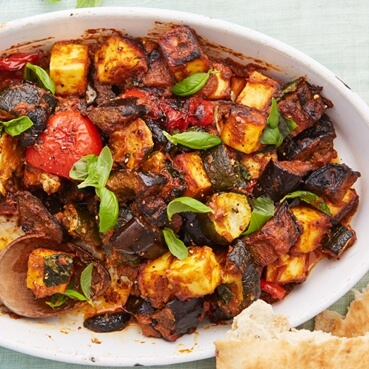 Oven-Baked Vegetable and Tofu Ratatouille