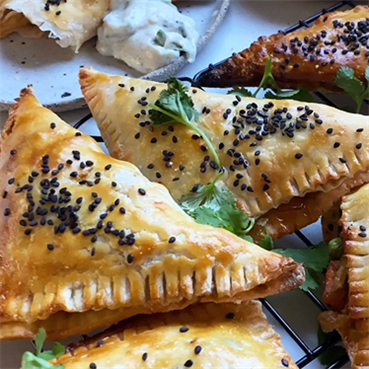 Chickpea and Vegetable Curry Handpies by Phoebe Conway